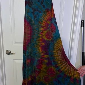 Tie dye long skirt or strapless dress